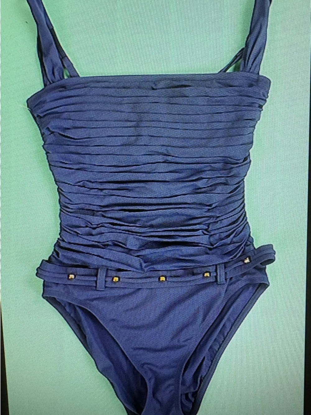 Bleu Rod Beattie One Piece Blue  Size 6 NWOT